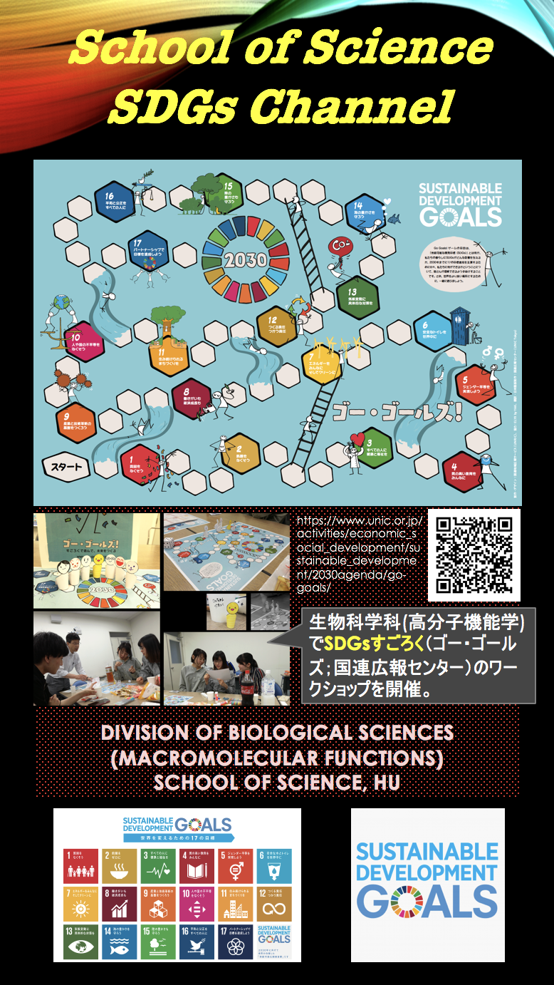 理学部SDGsチャネル「SDGsボードゲームでワークショップ」 – 北海道大学 大学院先端生命科学研究院