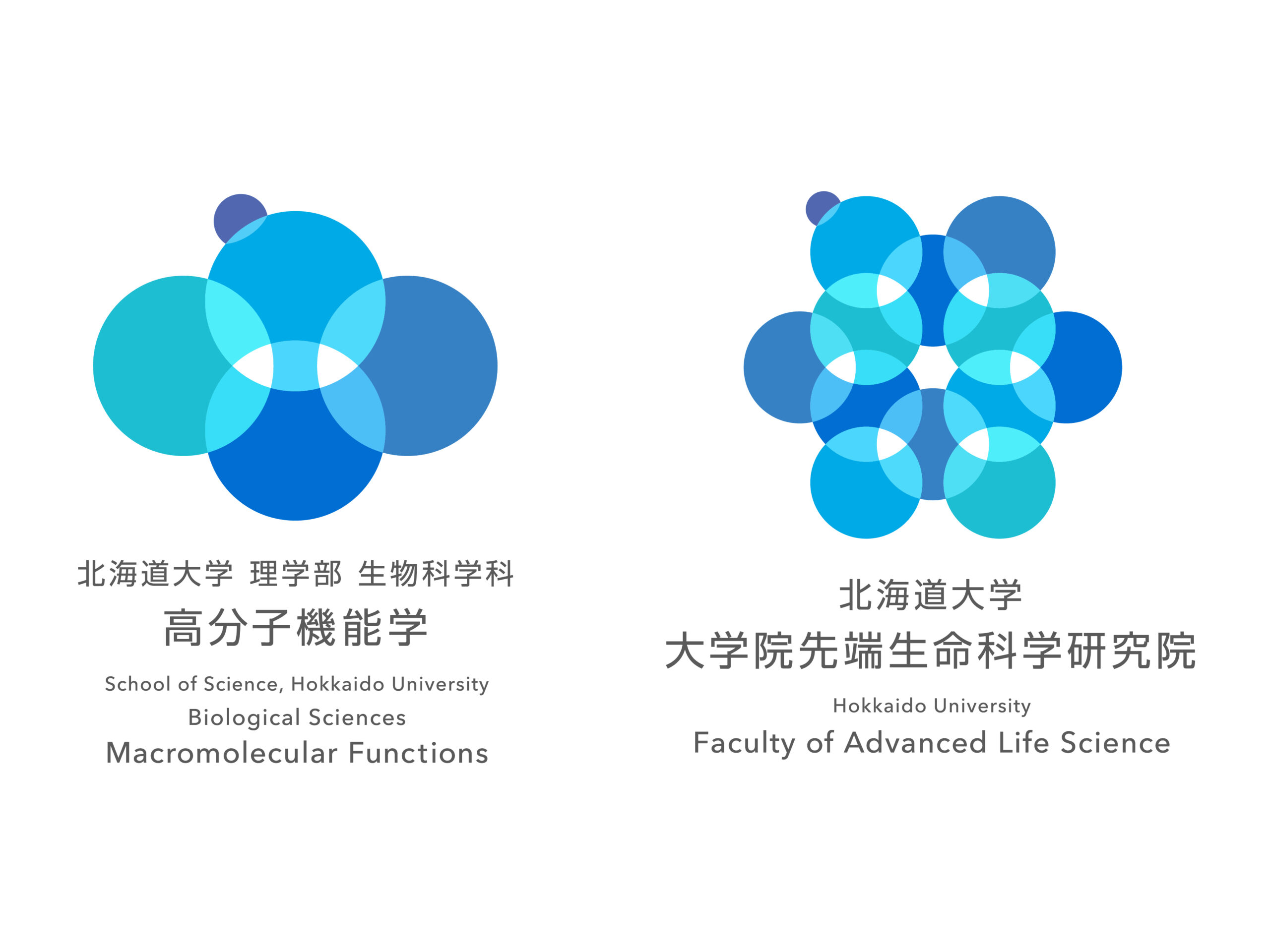 生物科学科 高分子機能学 と先端生命科学研究院のロゴができました 北海道大学 大学院先端生命科学研究院附属施設 次世代物質生命科学研究センター